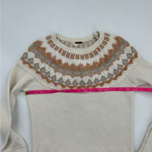 Free People Cream and Pink Knit Sweater - Picture 6 of 6